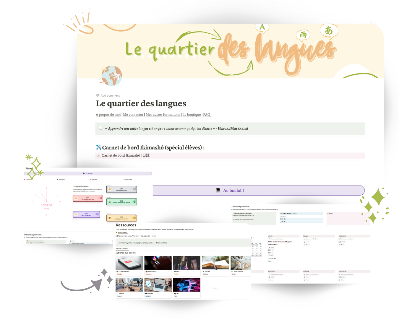 Template Notion pour apprendre le japonais