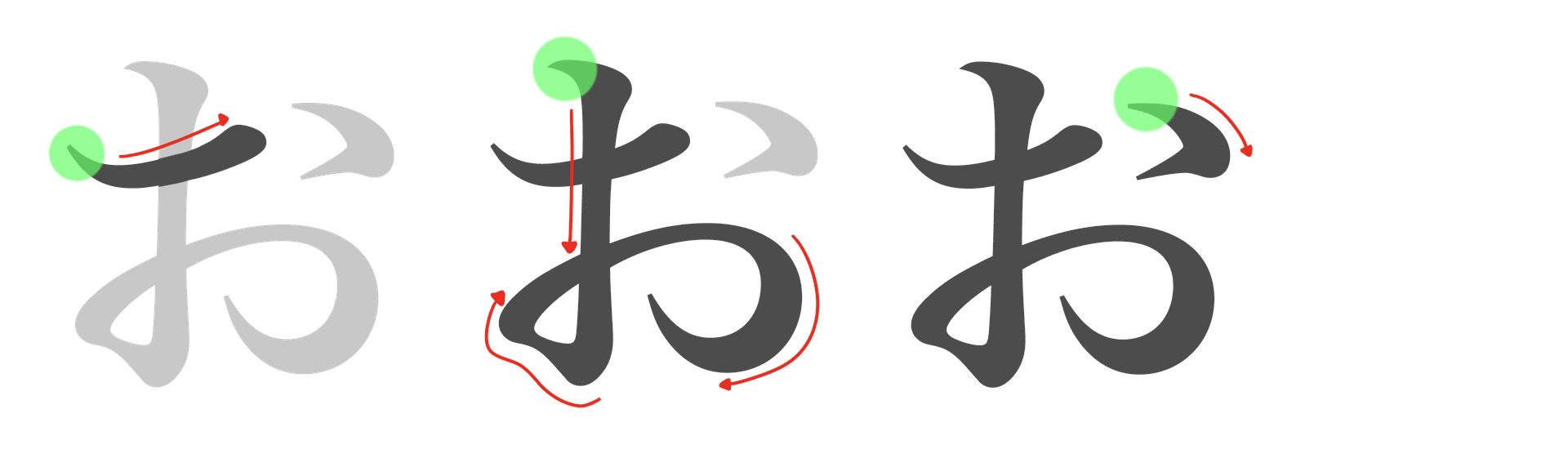 o hiragana