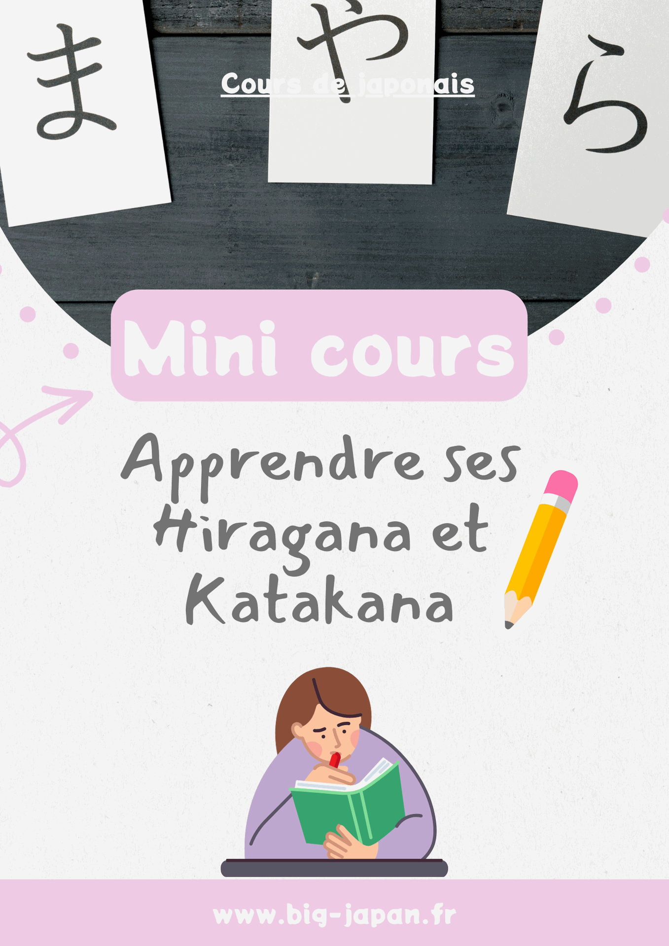 cours de japonais gratuit, apprendre les Hiragana et katakana