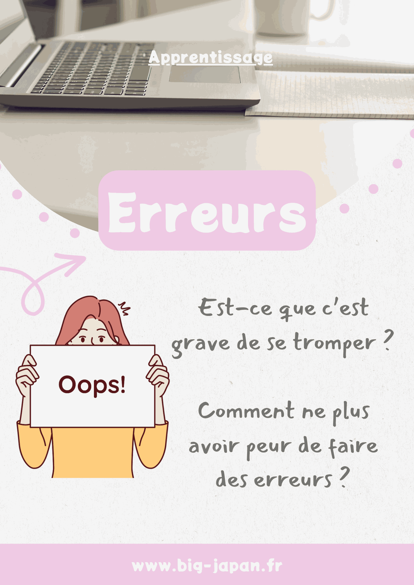 Faire des erreurs en japonais