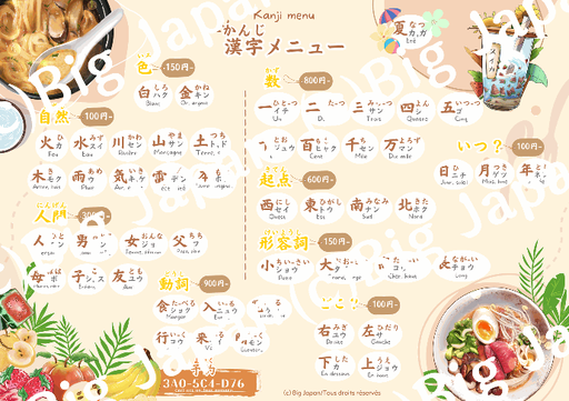 Poster kanji N5 (PDF) à imprimer