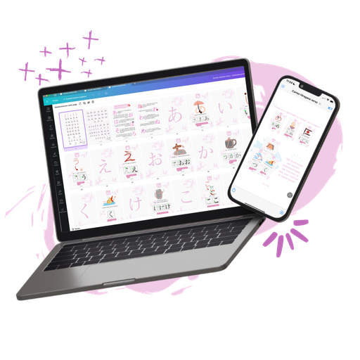 Cartes de révision Hiragana & Katakana (PDF)