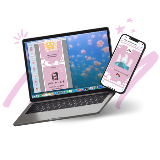 Cartes mnémotechniques kanji N5 (PDF)